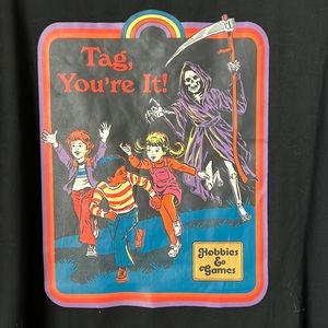 Steven Rhodes t-shirt Tag You’re It Grim Reaper Hobbies & Games